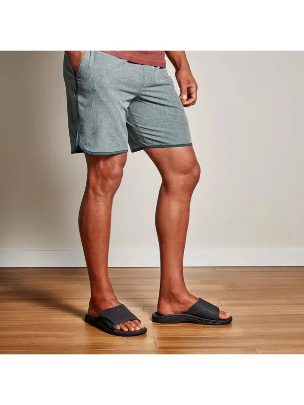 OluKai Nalu Men's 13 Water-resistant Full Adjustability Slide Sandal Outdoor